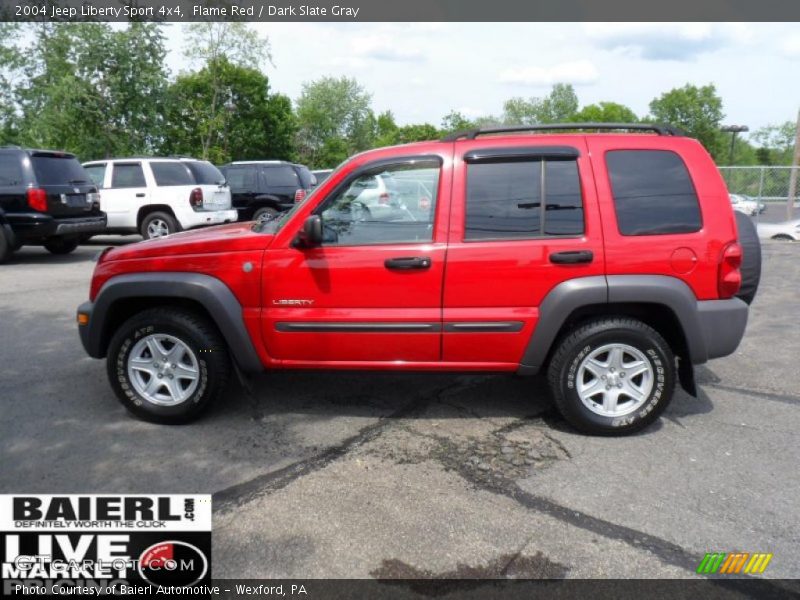 Flame Red / Dark Slate Gray 2004 Jeep Liberty Sport 4x4
