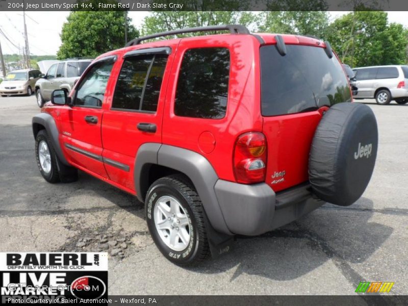 Flame Red / Dark Slate Gray 2004 Jeep Liberty Sport 4x4