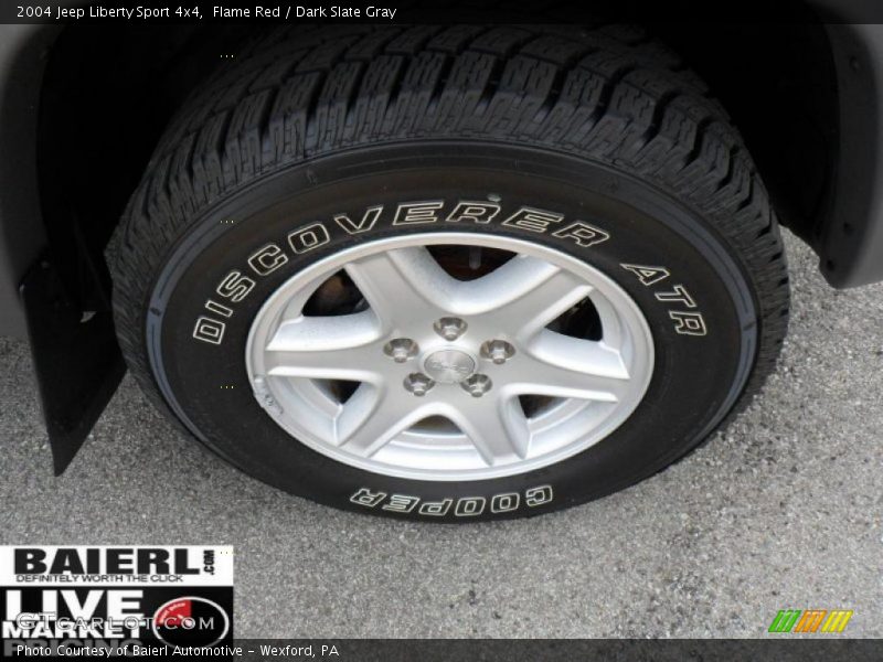 Flame Red / Dark Slate Gray 2004 Jeep Liberty Sport 4x4
