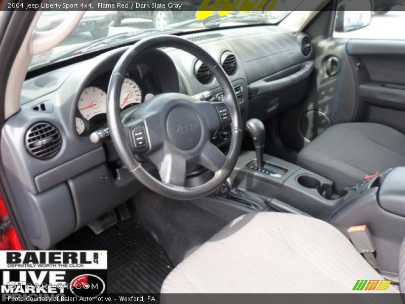 Flame Red / Dark Slate Gray 2004 Jeep Liberty Sport 4x4