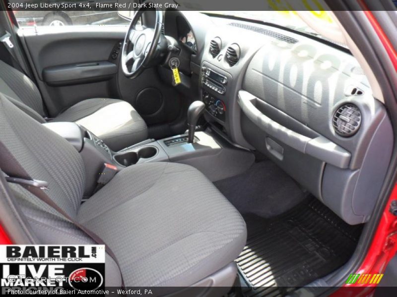 Flame Red / Dark Slate Gray 2004 Jeep Liberty Sport 4x4