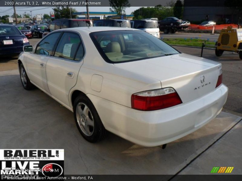White Diamond Pearl / Parchment 2003 Acura TL 3.2