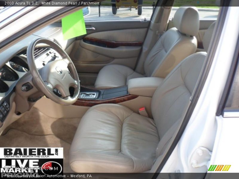 White Diamond Pearl / Parchment 2003 Acura TL 3.2