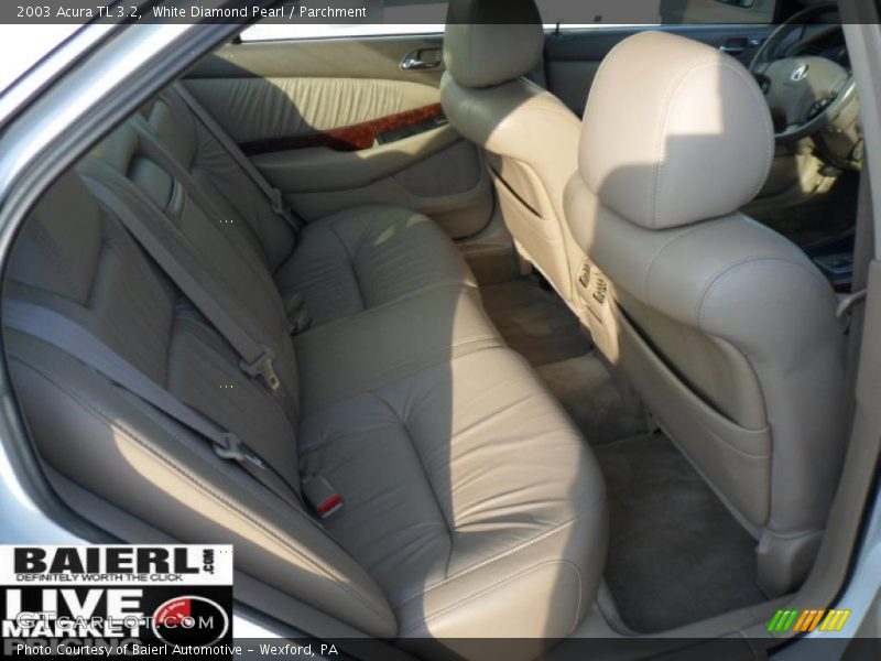 White Diamond Pearl / Parchment 2003 Acura TL 3.2