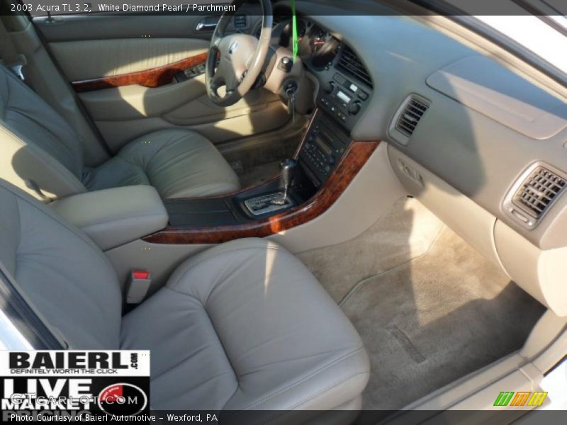 White Diamond Pearl / Parchment 2003 Acura TL 3.2