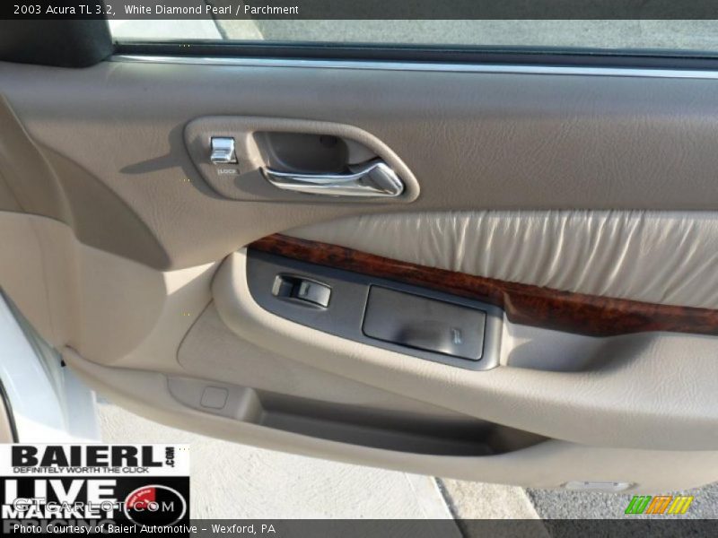 White Diamond Pearl / Parchment 2003 Acura TL 3.2