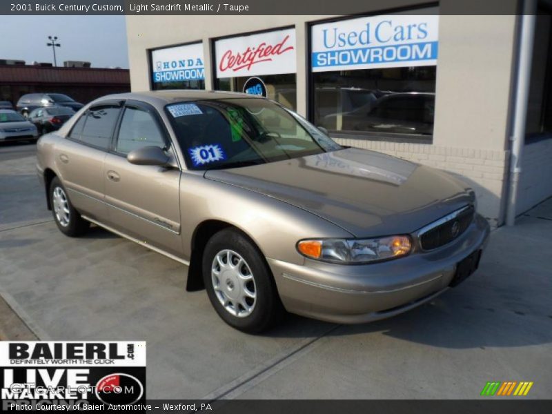 Light Sandrift Metallic / Taupe 2001 Buick Century Custom