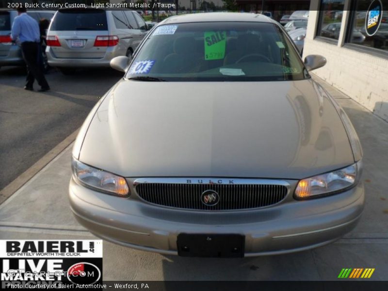Light Sandrift Metallic / Taupe 2001 Buick Century Custom