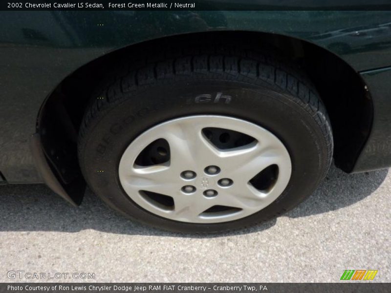 Forest Green Metallic / Neutral 2002 Chevrolet Cavalier LS Sedan