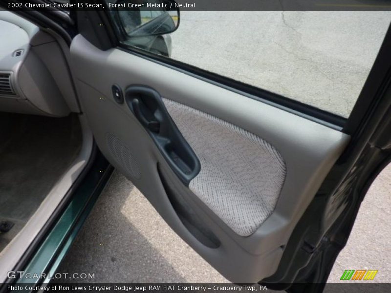 Forest Green Metallic / Neutral 2002 Chevrolet Cavalier LS Sedan