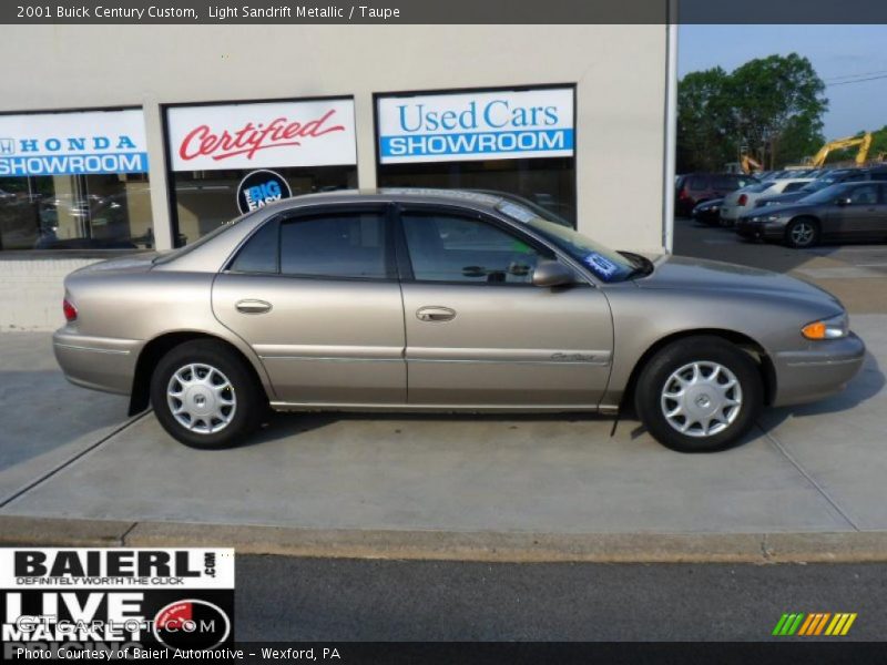 Light Sandrift Metallic / Taupe 2001 Buick Century Custom