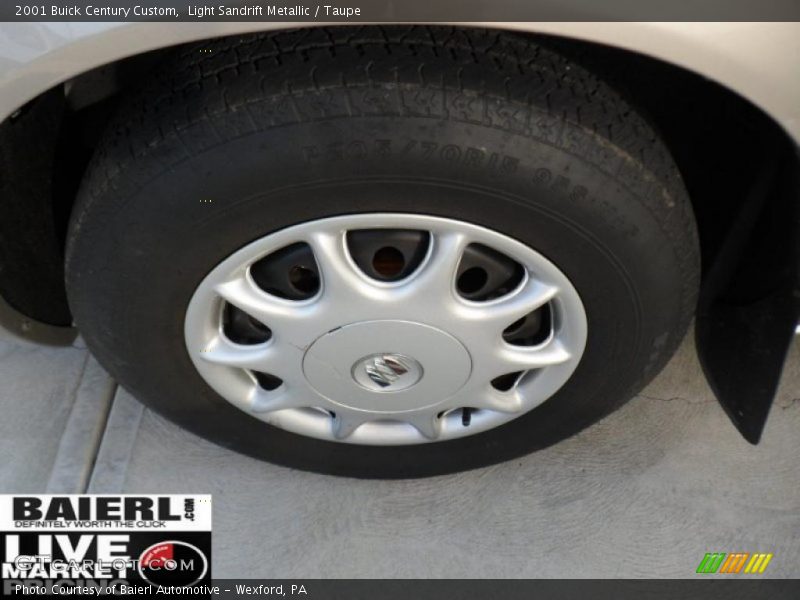 Light Sandrift Metallic / Taupe 2001 Buick Century Custom