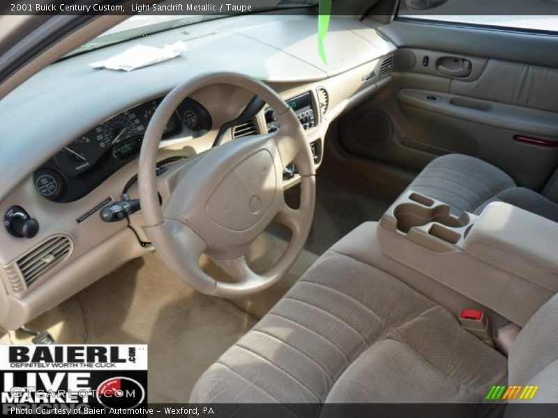 Light Sandrift Metallic / Taupe 2001 Buick Century Custom