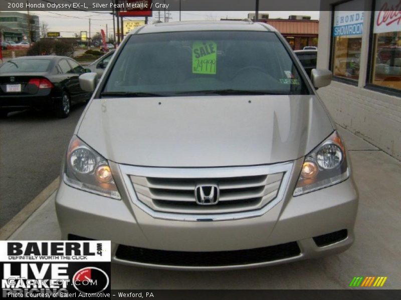 Silver Pearl Metallic / Gray 2008 Honda Odyssey EX-L