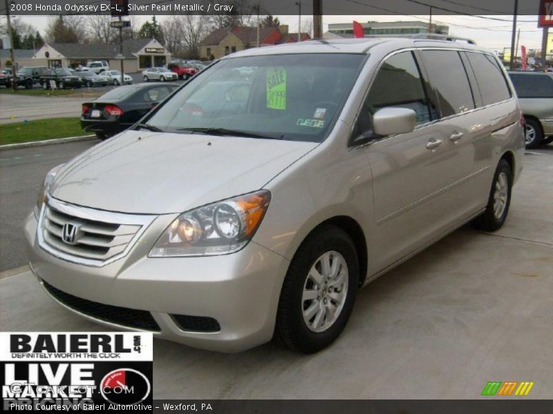 Silver Pearl Metallic / Gray 2008 Honda Odyssey EX-L