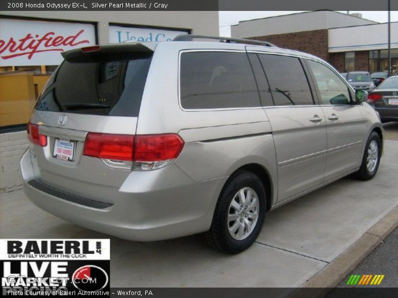 Silver Pearl Metallic / Gray 2008 Honda Odyssey EX-L