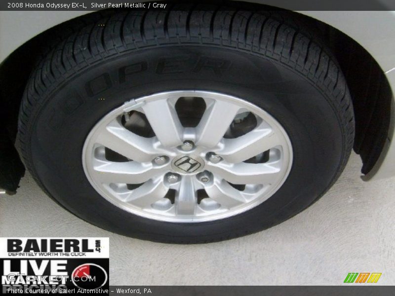 Silver Pearl Metallic / Gray 2008 Honda Odyssey EX-L