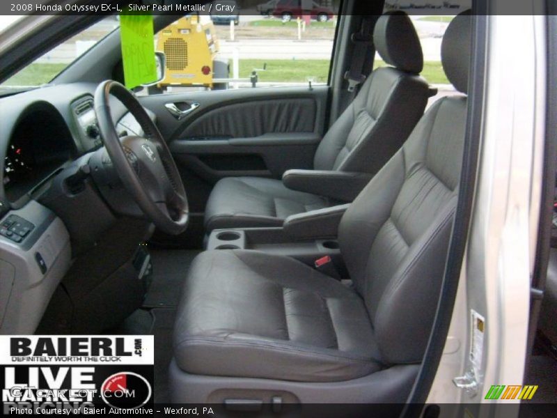 Silver Pearl Metallic / Gray 2008 Honda Odyssey EX-L