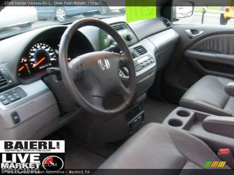 Silver Pearl Metallic / Gray 2008 Honda Odyssey EX-L