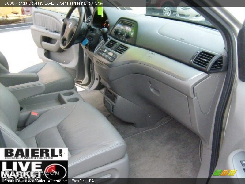 Silver Pearl Metallic / Gray 2008 Honda Odyssey EX-L