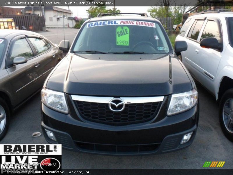 Mystic Black / Charcoal Black 2008 Mazda Tribute s Sport 4WD