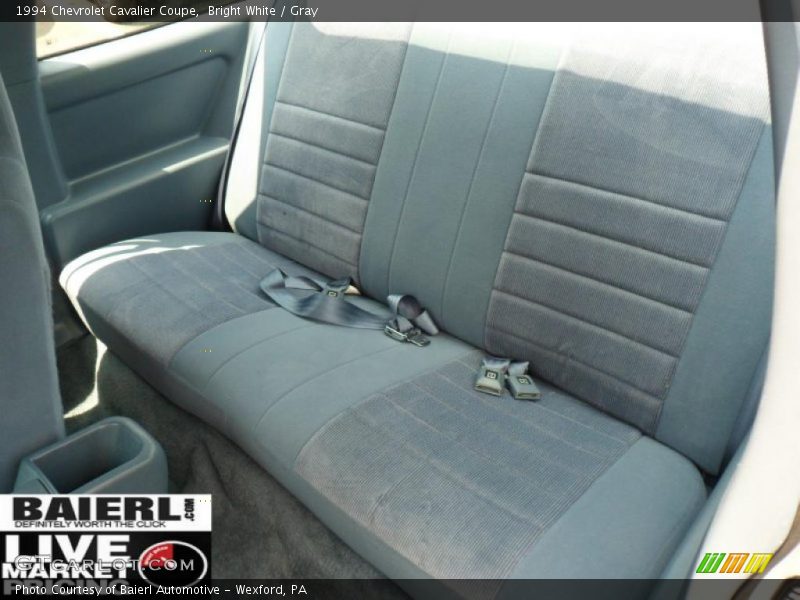 Bright White / Gray 1994 Chevrolet Cavalier Coupe