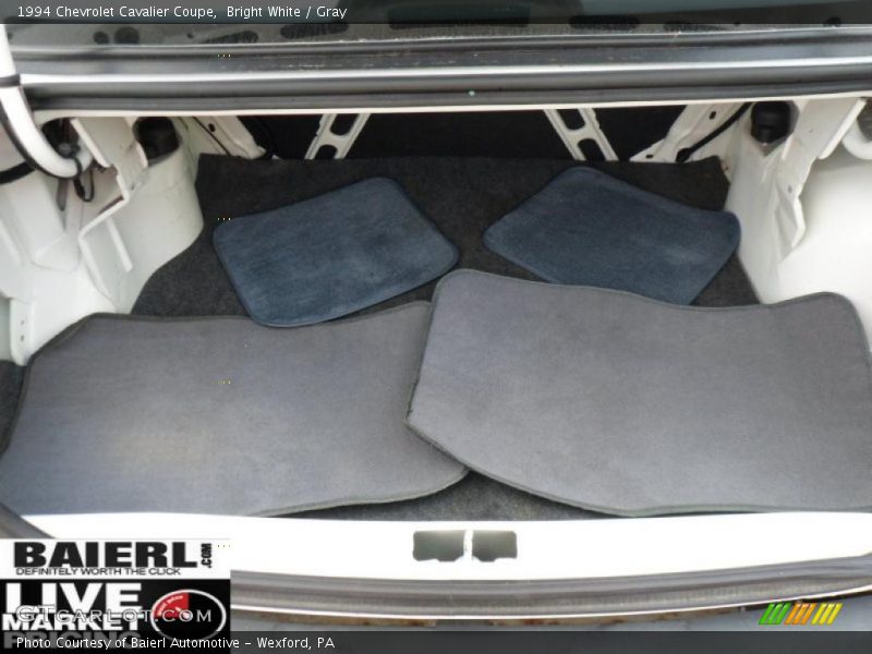 Bright White / Gray 1994 Chevrolet Cavalier Coupe