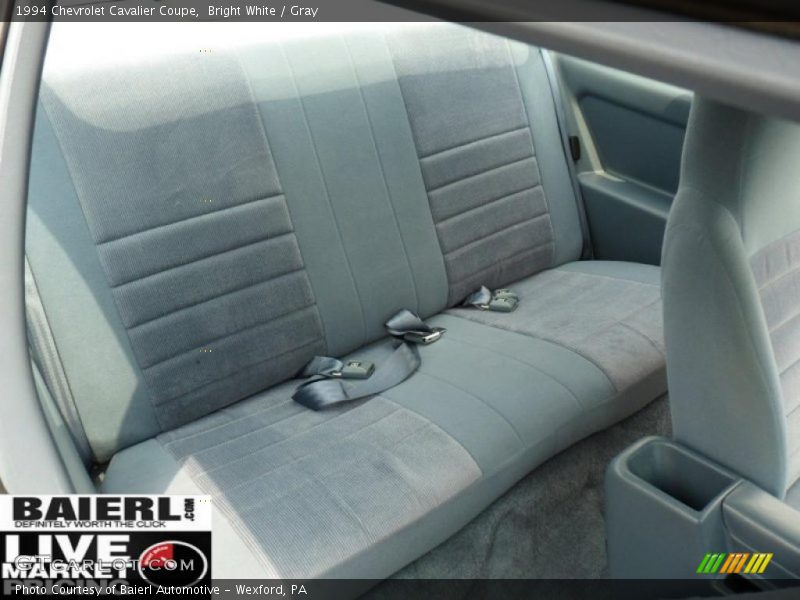 Bright White / Gray 1994 Chevrolet Cavalier Coupe