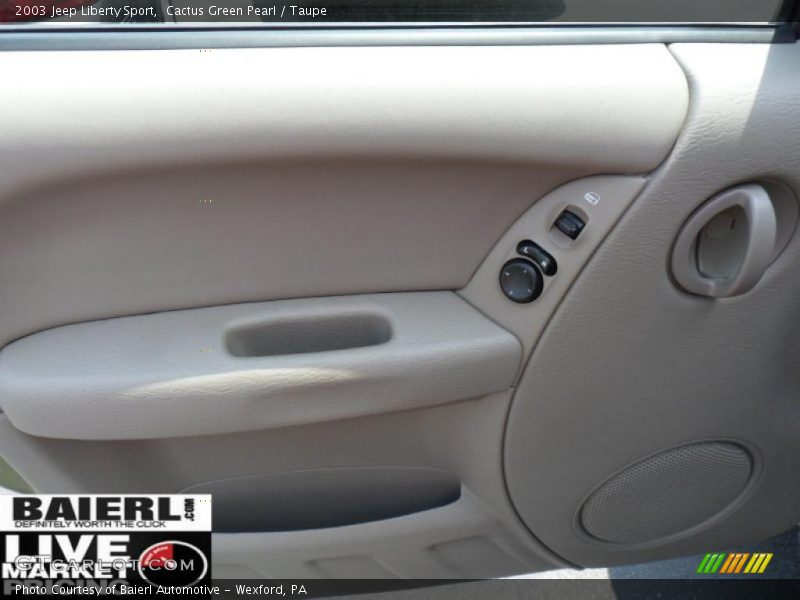 Cactus Green Pearl / Taupe 2003 Jeep Liberty Sport