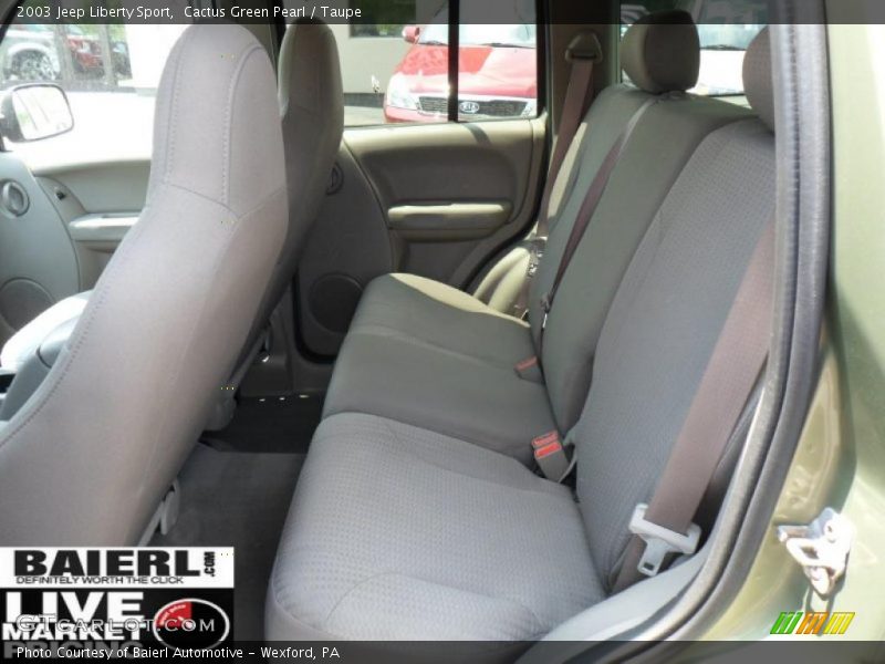 Cactus Green Pearl / Taupe 2003 Jeep Liberty Sport