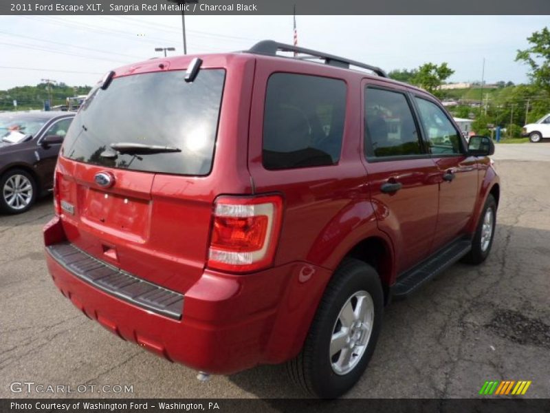 Sangria Red Metallic / Charcoal Black 2011 Ford Escape XLT