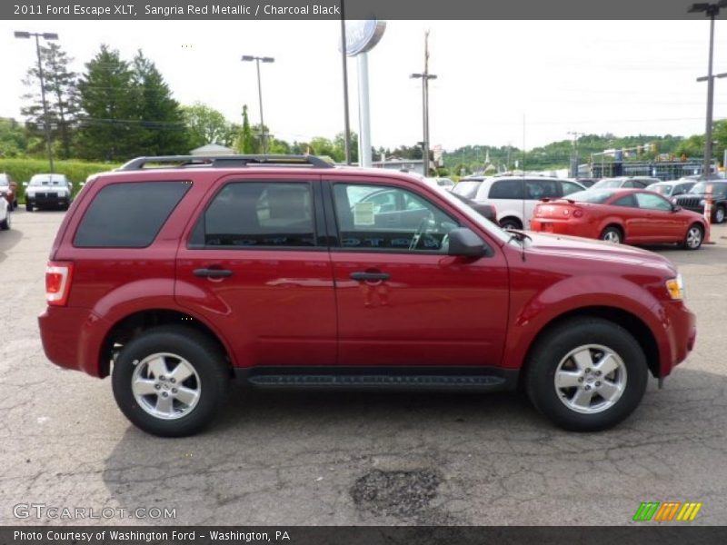 Sangria Red Metallic / Charcoal Black 2011 Ford Escape XLT