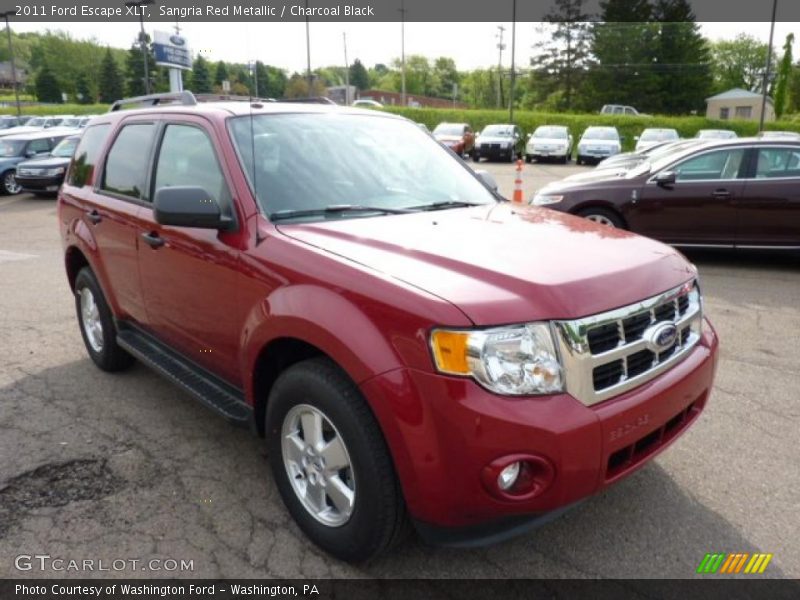 Sangria Red Metallic / Charcoal Black 2011 Ford Escape XLT