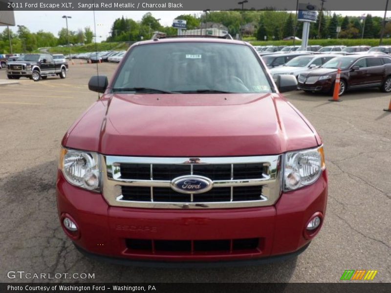 Sangria Red Metallic / Charcoal Black 2011 Ford Escape XLT