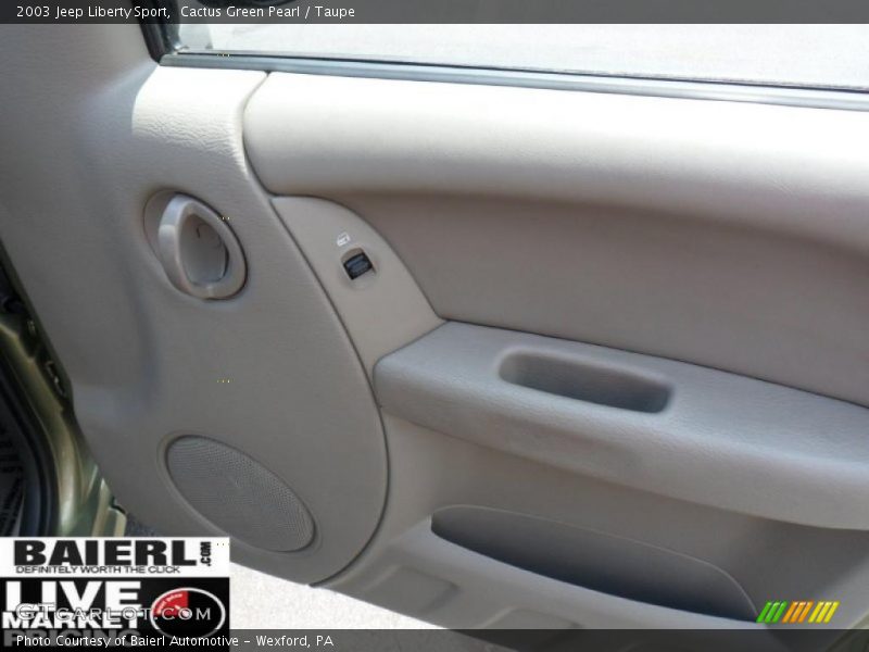 Cactus Green Pearl / Taupe 2003 Jeep Liberty Sport