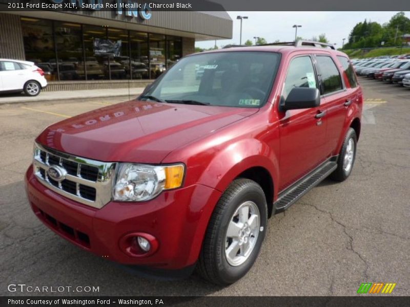 Sangria Red Metallic / Charcoal Black 2011 Ford Escape XLT
