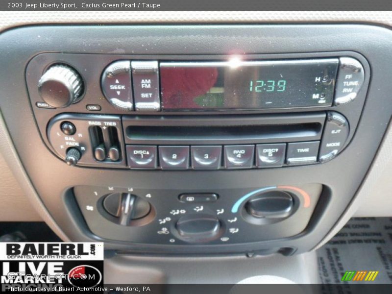 Cactus Green Pearl / Taupe 2003 Jeep Liberty Sport