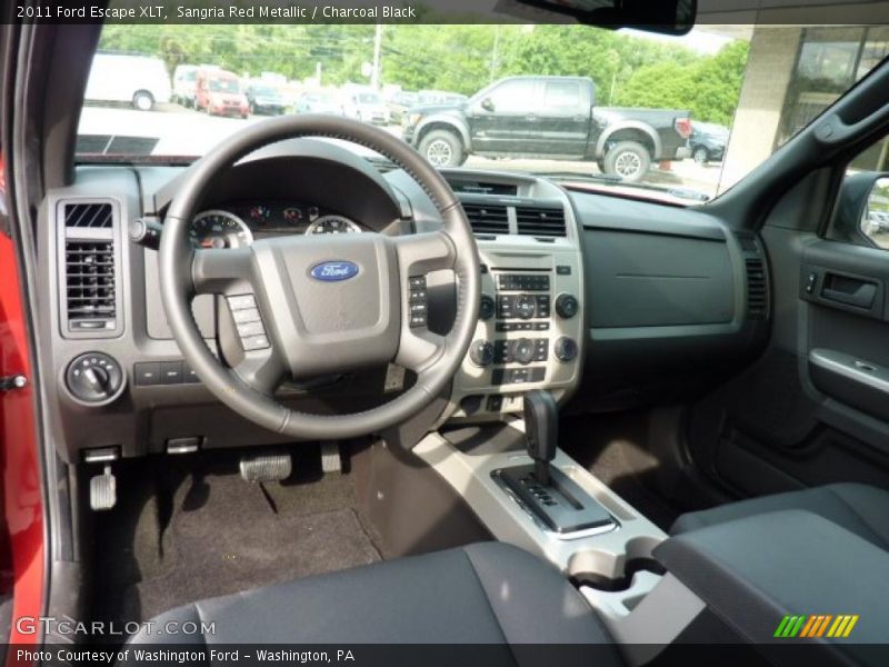 Sangria Red Metallic / Charcoal Black 2011 Ford Escape XLT
