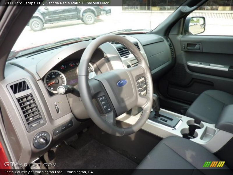 Sangria Red Metallic / Charcoal Black 2011 Ford Escape XLT