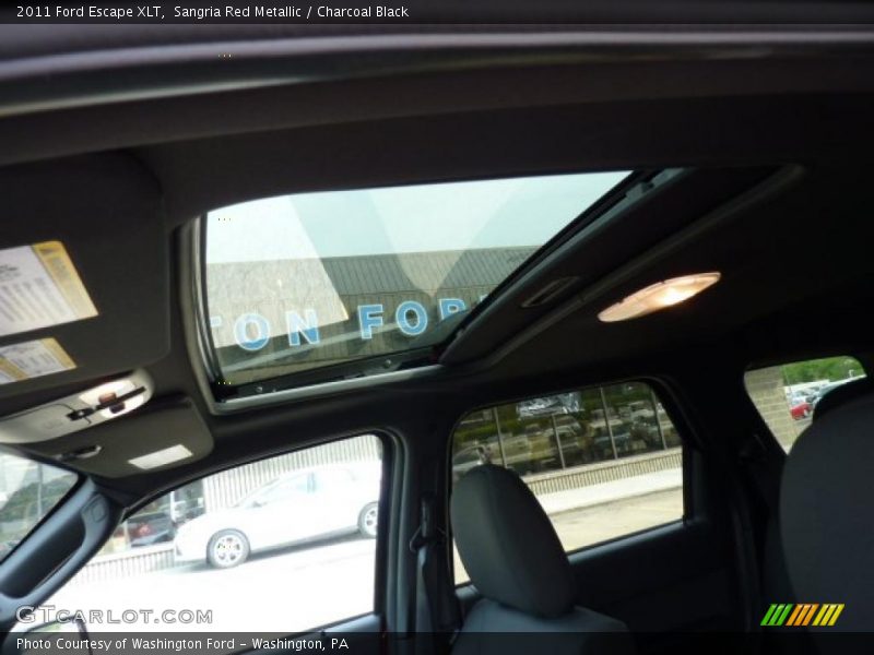 Sangria Red Metallic / Charcoal Black 2011 Ford Escape XLT