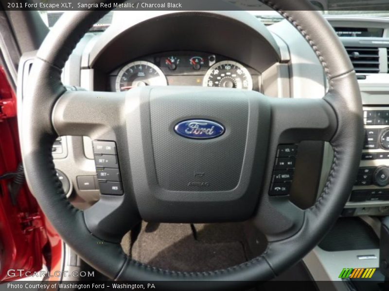 Sangria Red Metallic / Charcoal Black 2011 Ford Escape XLT