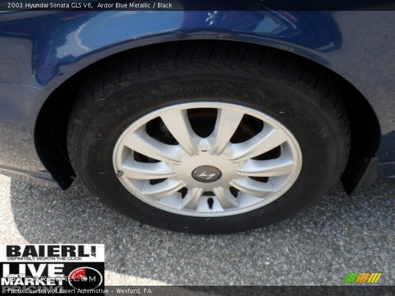 Ardor Blue Metallic / Black 2003 Hyundai Sonata GLS V6