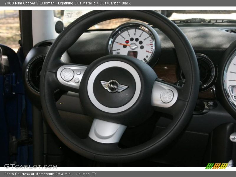 Lightning Blue Metallic / Blue/Carbon Black 2008 Mini Cooper S Clubman