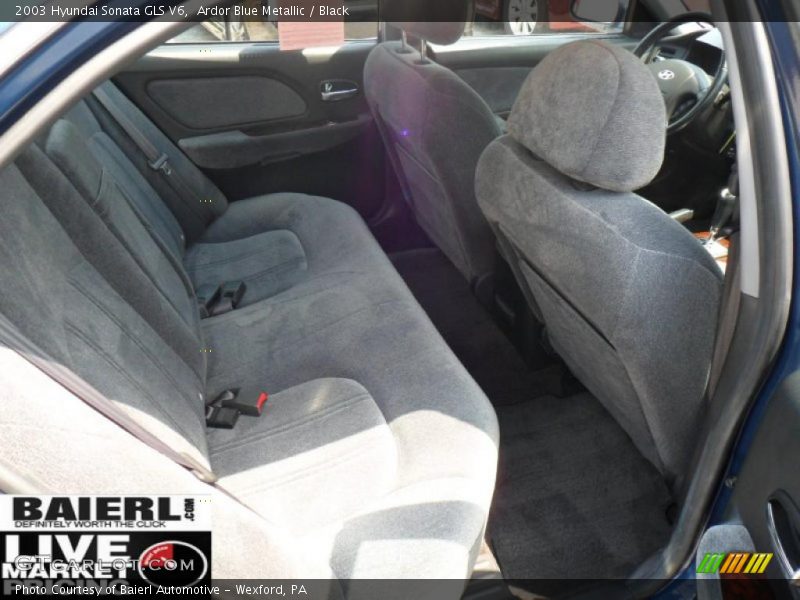 Ardor Blue Metallic / Black 2003 Hyundai Sonata GLS V6