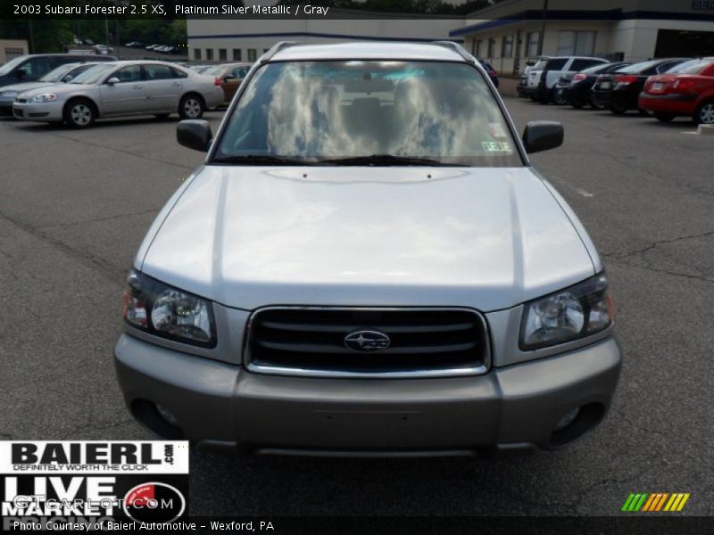 Platinum Silver Metallic / Gray 2003 Subaru Forester 2.5 XS