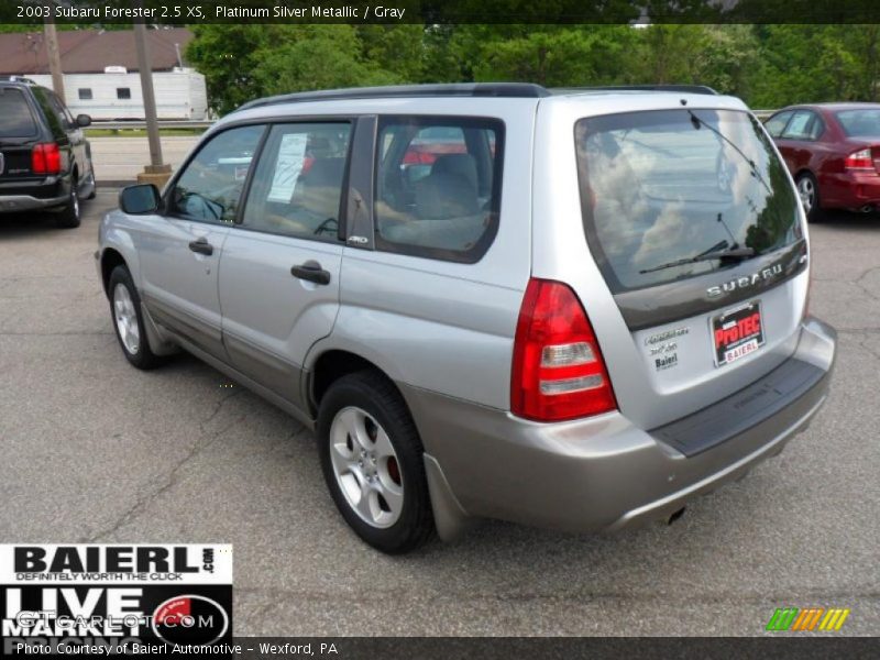 Platinum Silver Metallic / Gray 2003 Subaru Forester 2.5 XS