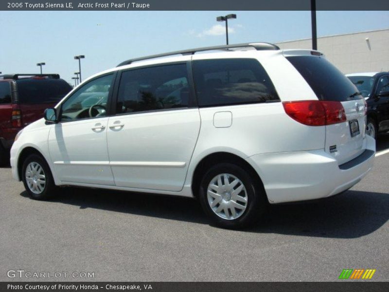 Arctic Frost Pearl / Taupe 2006 Toyota Sienna LE