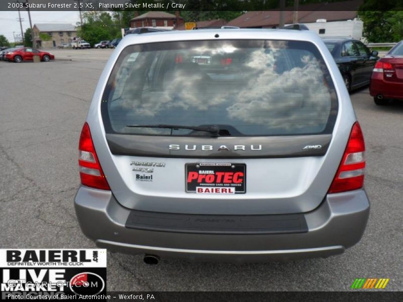 Platinum Silver Metallic / Gray 2003 Subaru Forester 2.5 XS