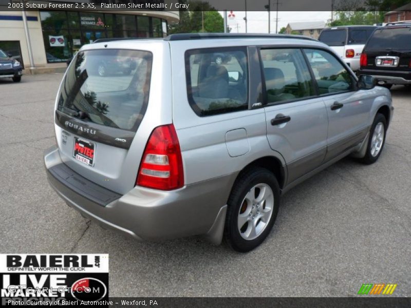 Platinum Silver Metallic / Gray 2003 Subaru Forester 2.5 XS