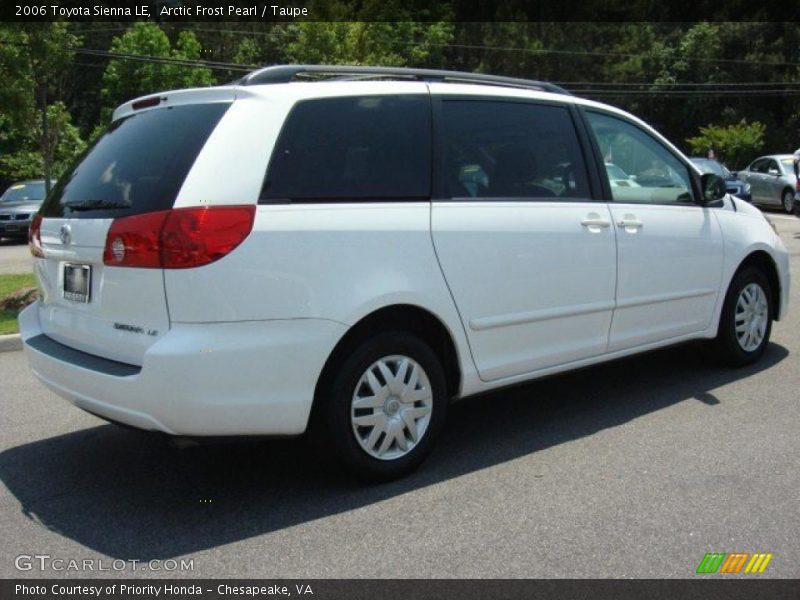 Arctic Frost Pearl / Taupe 2006 Toyota Sienna LE